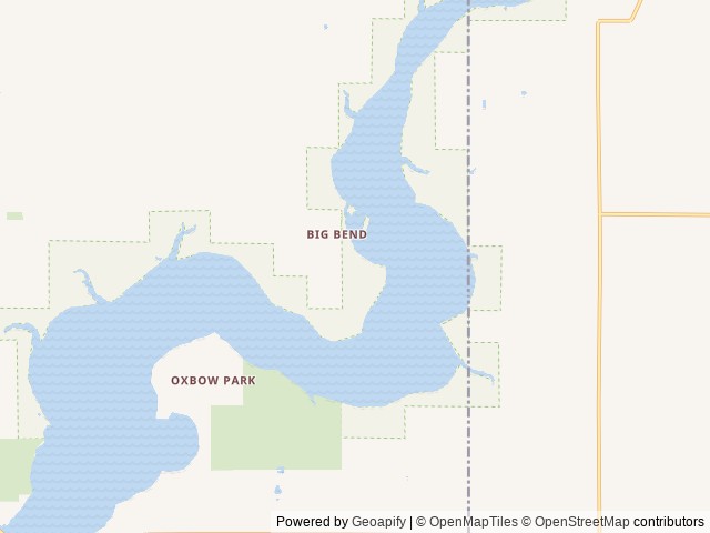 Map of Big Bend Park location at White Cloud, MI, United States