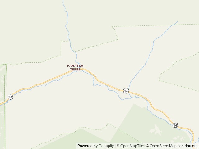 Map of Threemile Campground location at Cody, WY, United States
