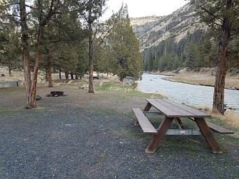 Campsite at  Palisades Campground