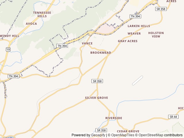 Map for 2021 Keystone RV Hideout 272BH near Bluff City, TN