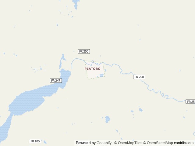 Map of Platoro Cabin 2 location at Platoro, CO, United States