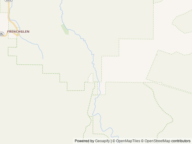 Map of Page Springs Campground location at Hines, OR, United States