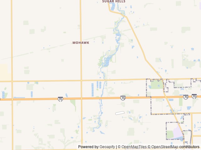 Map of Heartland Resort location at Greenfield, IN, United States