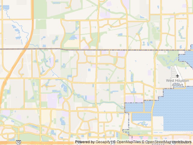 Map of Katy Lake RV Resort location at Katy, TX, United States