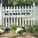 A picture of the Welcome to Kymer's sign