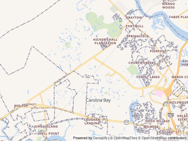 Map for 2020 Coleman Lantern LT 17B near Charleston, GA