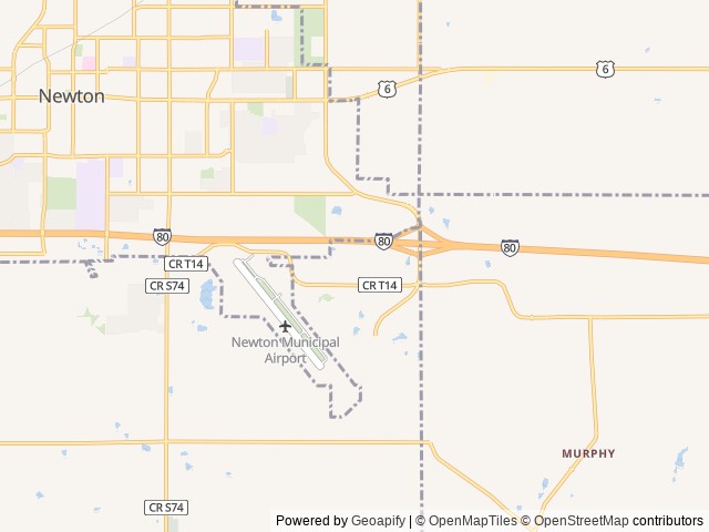 Map of Timberline East RV Campground location at Newton, IA, United States