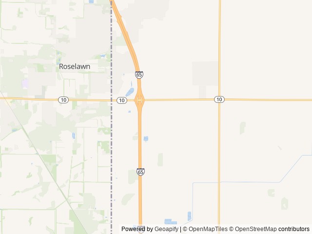 Map of Love's RV Stop-Demotte IN 394 location at De Motte, IN, United States