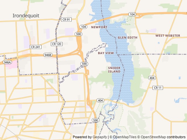 Map for 2019 Sunseeker 2650CDWS near Rochester, NY