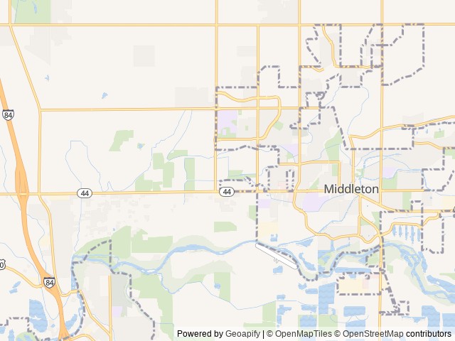 Map of Idahome RV Resort location at Middleton, ID, United States