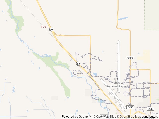 Map for 2015 Thor Motor Coach Hurricane 32N near Montrose, CO
