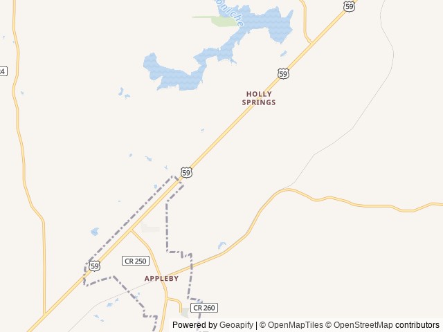 Map for 2014 Keystone RV Sprinter 328RLS near Nacogdoches, LA