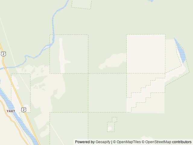 Map of Yaak Mtn. Lookout Rental location at Troy, MT, United States