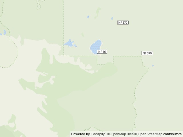 Map of Three Creeks Lake Campground location at Sisters, OR, United States