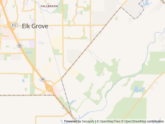 Map for Raymond's Prime Time 24DBS Travel Trailer near Elk Grove, CA