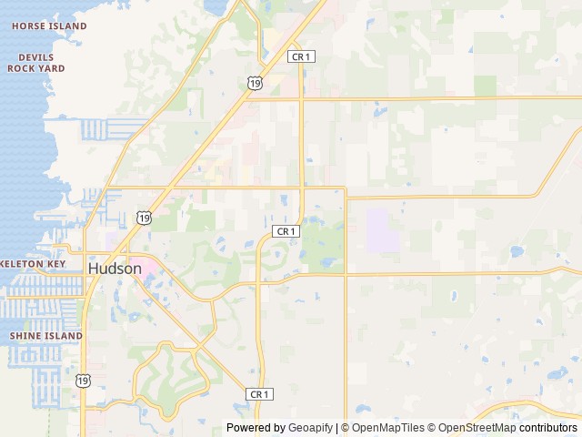 Map of Barrington Hills location at Hudson, FL, United States