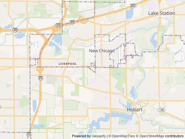 Map for Luxury RV Adventure: Rent the Eclipse 34J Class A! near Hobart, IL
