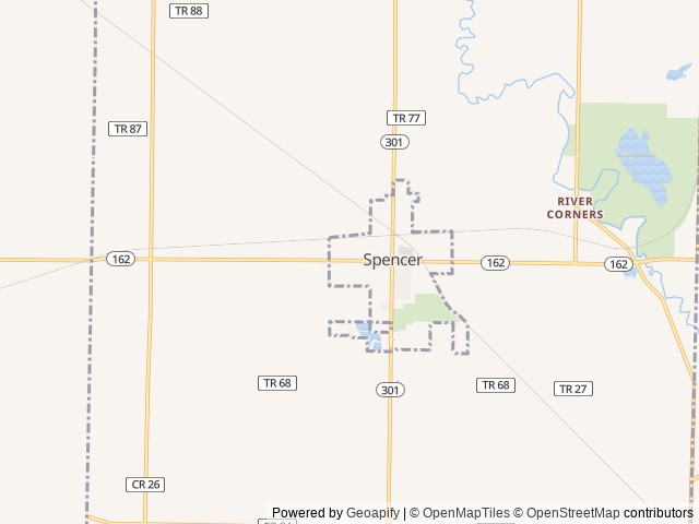 Map for 2022 Forest River RV Salem Cruise Lite 263BHXL near Spencer, OH