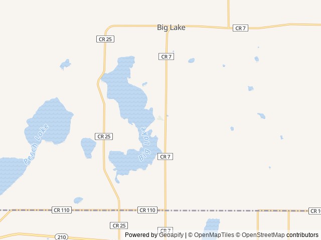 Map of The Lounge on Big Lake Shores location at Cloquet, MN, United States