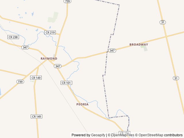 Map of Raymond House FD&C location at Raymond, OH, United States