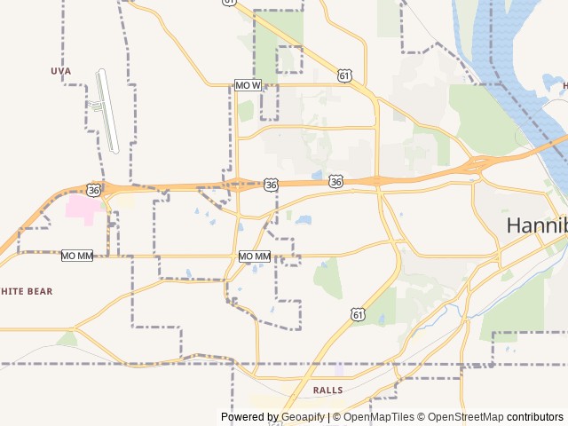Map for 2018 Coachmen RV Clipper Ultra-Lite 17BH near Hannibal, MO