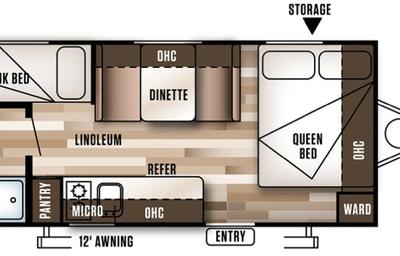 2017 Forest River RV Wildwood X-Lite FSX 196BH