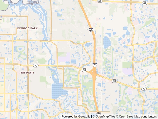 Map of Sun Resorts & Residences Pleasant Lake location at Bradenton, FL, United States