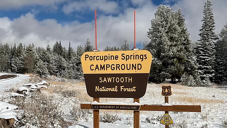 Porcupine Springs campground, has 19 sites ,4 reservable sites, 4 equestrian sites, 3 reservable group site ,Little Fork  Trailhead Ohv ,Equestian, Biking , to access multiple 50" and single track trail systems  s
