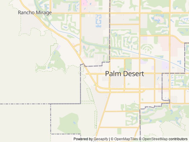 Map for Pet Friendly - Keystone Passport Travel Trailer near Palm Desert, CA