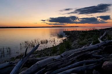 Hazelton boat ramp at sunset