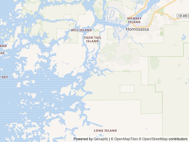 Map for 2017 Winnebago Forza 36G near Homosassa, FL