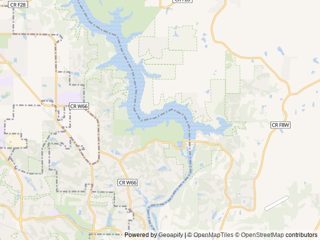 Map of West Overlook Campground location at Iowa City, IA, United States