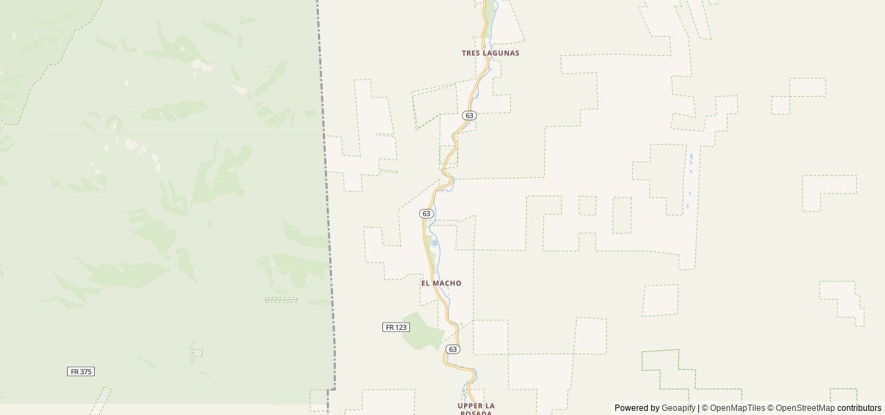 Map of Field Tract Campground location at Pecos, NM, United States