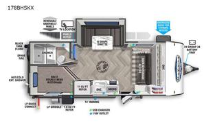 2022 Forest River RV Salem FSX 178BHSKX