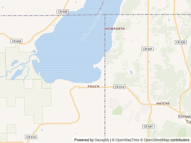 Map of Paradise Cove Campground location at Traverse City, MI, United States