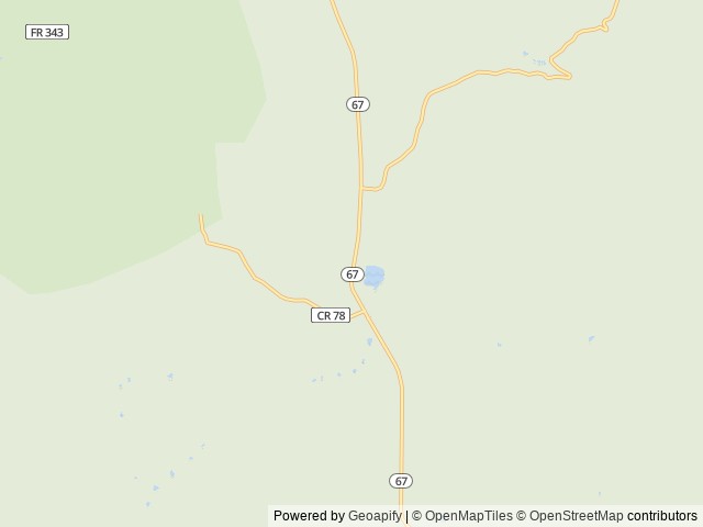 Map of Manitou Lake Pavilion location at Colorado Springs, CO, United States