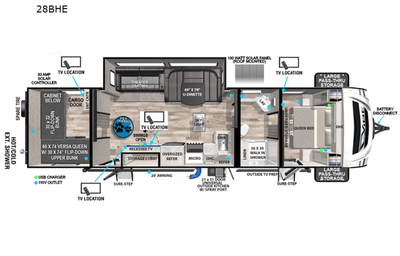 2023 Forest River RV Vibe 28BHE