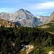 A mountain scene at Many Glacier