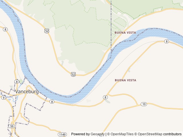Map of Sandy Springs Campground location at Stout, OH, United States