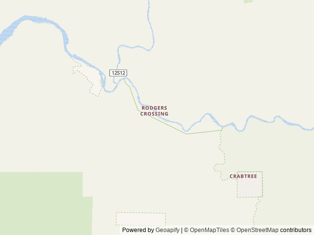 Map of Camp Four and Half Cabin location at Dunlap, CA, United States