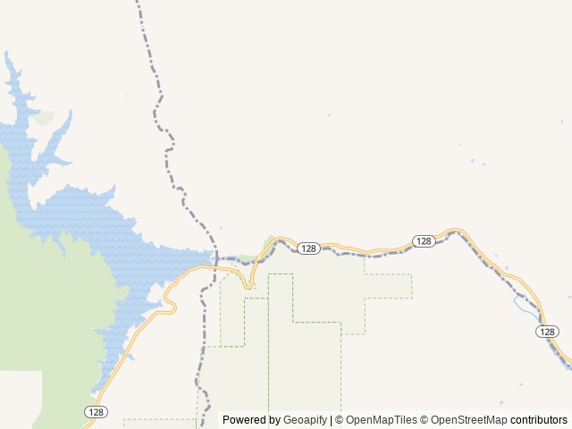 Map of Canyon Creek Resort location at Winters, CA, United States