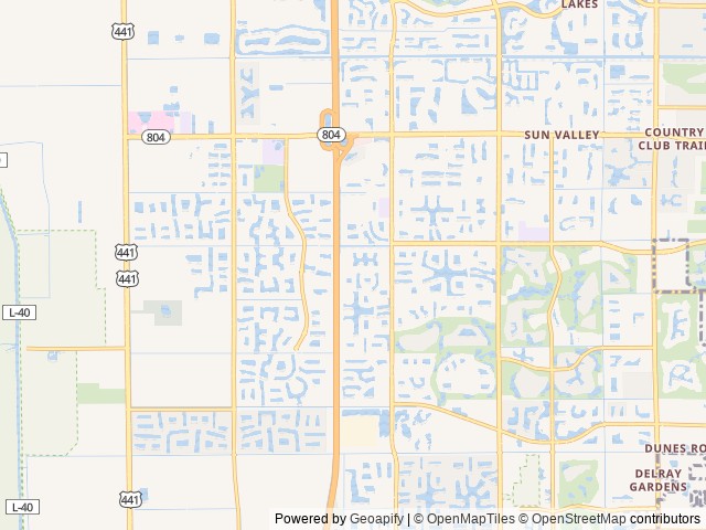 Map for Forest River Georgetown 36K7 WPBFL2370 near Boynton Beach, FL