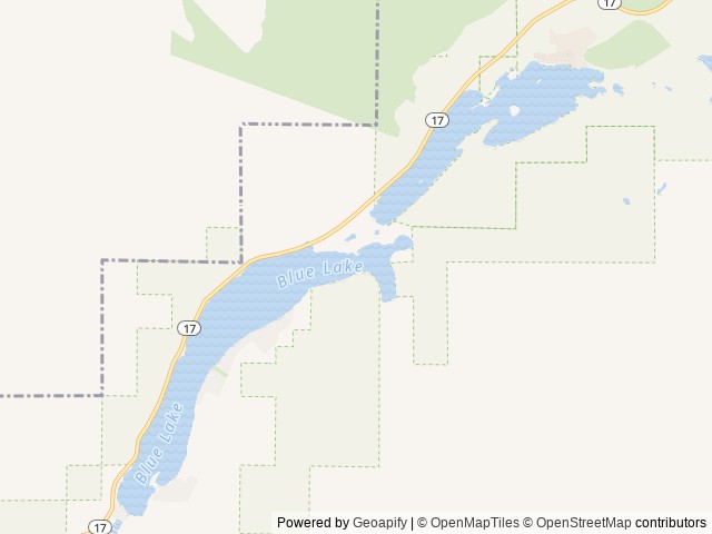 Map of Sun Village Resort location at Coulee City, WA, United States