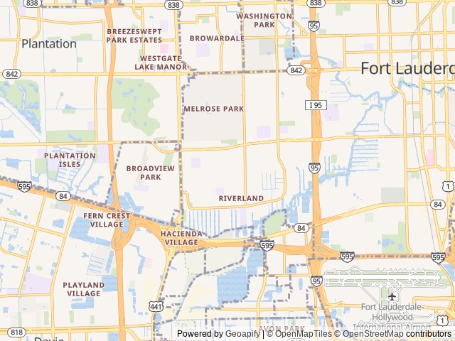 Map for 2024 Entegra Coach Odyssey SE 22C near Fort Lauderdale, FL
