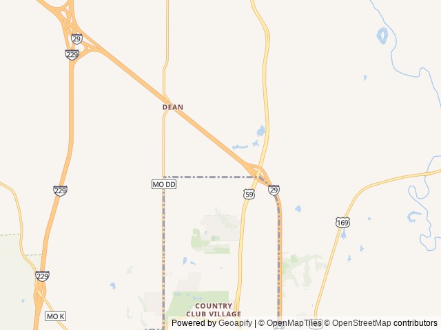 Map of AOK Campground & RV Park location at Saint Joseph, MO, United States