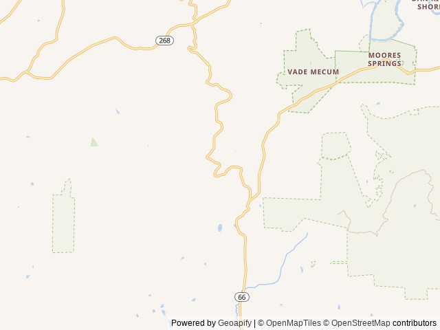 Map of Heaven In The Hills Campground location at Westfield, NC, United States