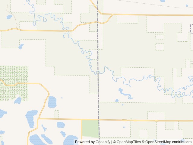Map of Gleasons Landing location at Baldwin, MI, United States