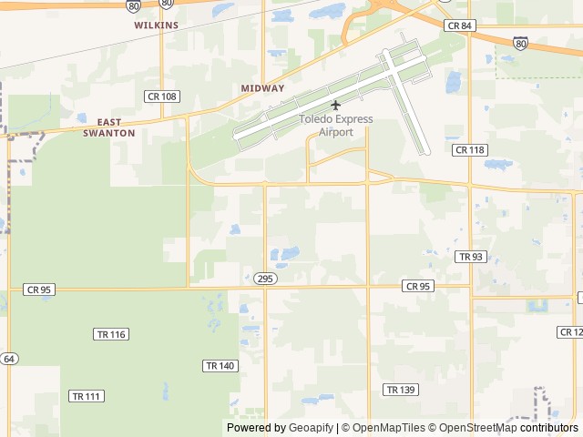 Map of Superior Made RV Resort location at Swanton, OH, United States