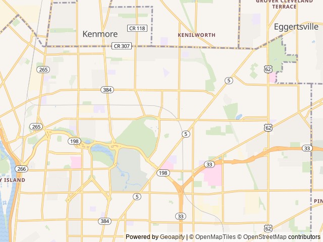 Map for Family Friendly Cross- Country Approved Class A near Buffalo, NY