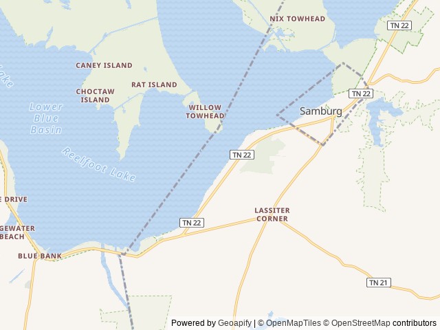 Map of The Duck Veil LLC, Hornbeak, Tennessee, USA location at Hornbeak, TN, United States